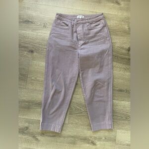 Madewell barrel style jeans purple